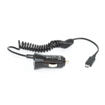 Auto punjac univerzalni 2u1 (Micro usb kabel + USB slot) crni 1A