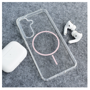 Maska Mag Case Clear Slim za Samsung S25/ S931B roze