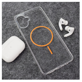 Maska Mag Case Clear Slim za Samsung A07/ A075F/ A08/ A085F narandzasta