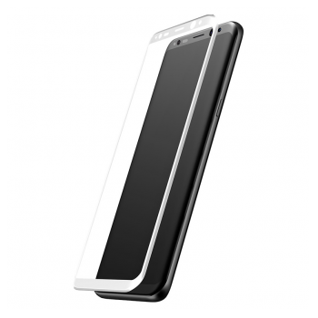 Zastitno staklo BASEUS 3D za Samsung S8 Plus/ G955 belo.