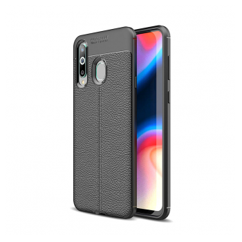 EOL Maska Elegant man exclusive za Samsung A8s crna.