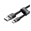 Kabel BASEUS cafule HW Quick Charging Type-C 40W 1m sivo crni