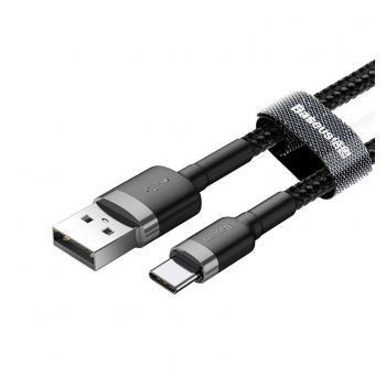 Kabel BASEUS cafule HW Quick Charging Type-C 40W 1m sivo crni