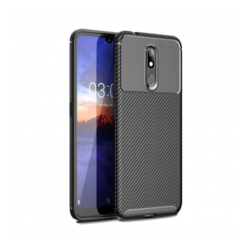 Maska Carbon Defender za Nokia 3.2 crna.