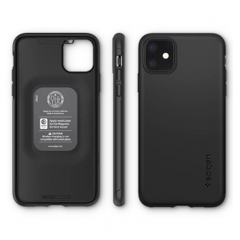 Maska Spigen Thin Fit za iPhone 11 Pro Max crna.