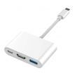Hub adapter Type-C na Type-C+ USB+ HDMI