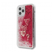 Maska Guess Faceplate Liquid Glitter za iPhone 12 mini pink.
