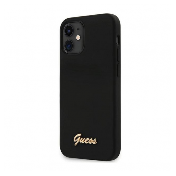 Maska Guess Faceplate za iPhone 12 mini mat crna.