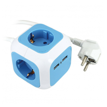 Prenosiva uticnica 4xschuko 16A 250V+2xUSB 5V