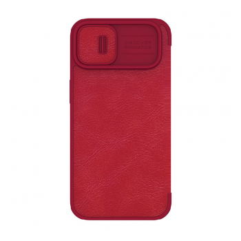 Maska na preklop NILLKIN Qin Pro za iPhone 14 Plus crvena