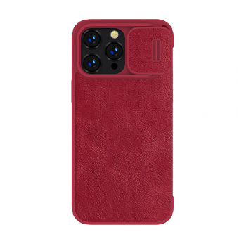 Maska na preklop NILLKIN Qin Pro za iPhone 14 Pro Max crvena