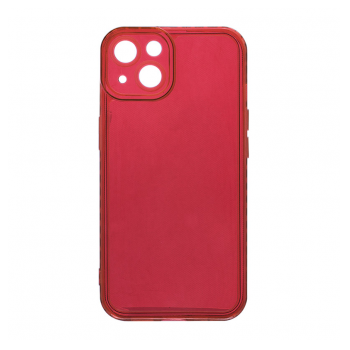 Maska Clear color za iPhone 14 Plus crvena.