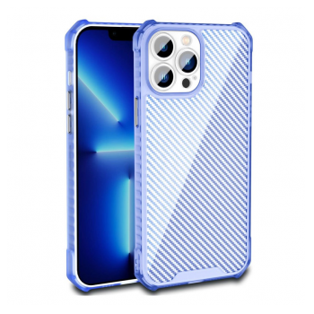Maska Carbon shield iPhone 14 Pro plava.