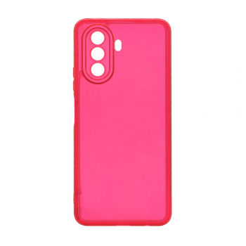 Maska Clear color za Huawei Nova Y70/ Y70 Plus crvena