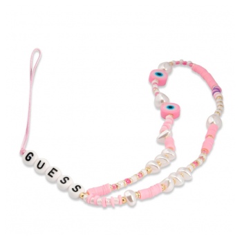 Vezica za mobilni Guess Strap Beads Shell Pink