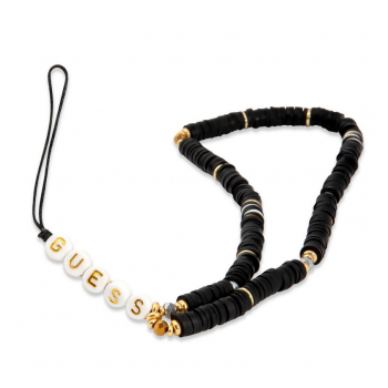 Vezica za mobilni Guess Strap Heishi Beads crna