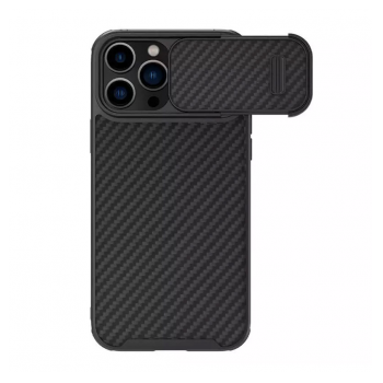 Maska NILLKIN Synthetic Fiber S za iPhone 14 Pro Max crna