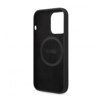 Maska BMW hc Silicone Signature MagSafe za iPhone 14 Pro crna