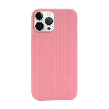Maska Knit za iPhone 13 Pro roze.