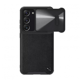 Maska NILLKIN CamShield Leather S za Samsung S23 Plus/ S916B crna