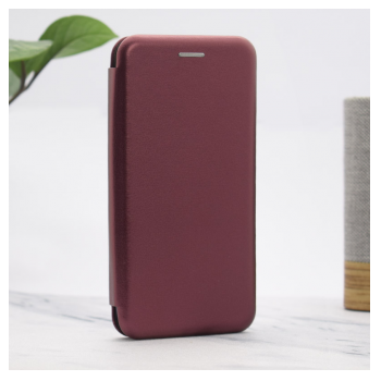 Maska na preklop Coral Book za iPhone 14 Pro Max violet crvena.