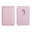 Kozni novcanik za MagSafe roze