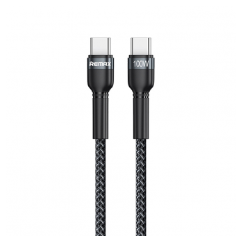 Kabel REMAX Jany Fast charging 100W PD RC-172 Type-C na Type-C crni 1m