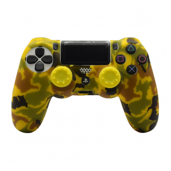 Silikonska zastita za Joystick PS4 Military zuta