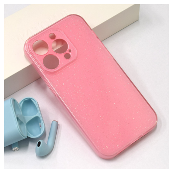 Maska Flash Crystal za iPhone 14 Pro Max roze.
