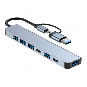 Docking station / HUB Type-C na USB 3.0 7u1 kabel 10cm