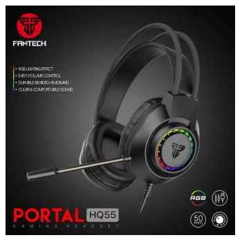 Slusalice Gaming Fantech HQ55 Portal crne