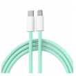 Kabel Braided PD Type-C na Lightning 20W zeleni