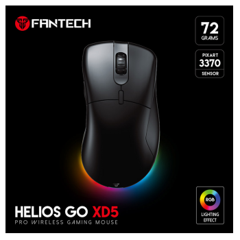Mis Gaming Wireless Fantech XD5 Helios Go crni