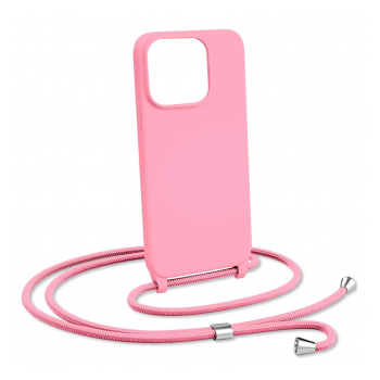 Maska String za iPhone 15 Pro Max roze.