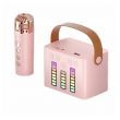 Bluetooth zvucnik karaoke set sa mikrofonom Q-2 roze