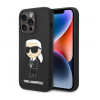 Maska Karl Lagerfeld Hc Silicone NFT Ikonik za iPhone 15 Pro crna