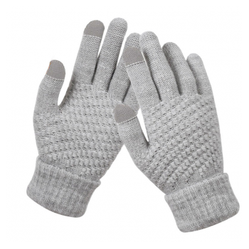 Rukavice za touch screen BRAIDED sive