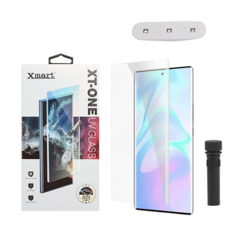 Zastitno staklo XMART UV Glue Full Cover + lampa za Samsung S23 Ultra/ S918B