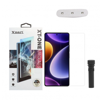 Zastitno staklo XMART UV Glue Full Cover + lampa za Xiaomi 14 Pro