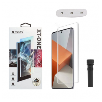 Zastitno staklo XMART UV Glue Full Cover + lampa za Xiaomi Redmi Note 13 Pro Plus 5G