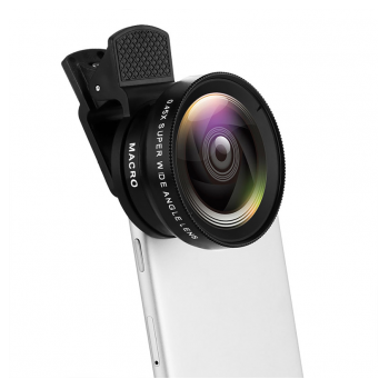 Objektiv 37mm 0.45X Ultra-wide + macro za telefon i tablet