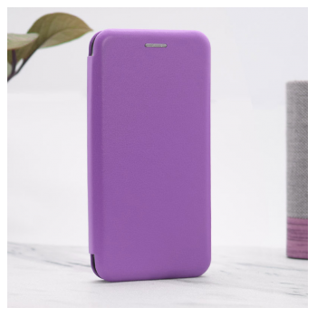 Maska na preklop Coral Book za Honor Magic 6 Pro ljubicasta.
