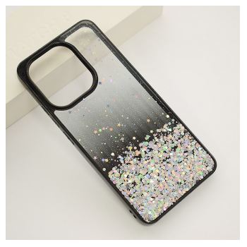 Maska Frame Glitter za Xiaomi Redmi Note 13 4G (EU) crna.