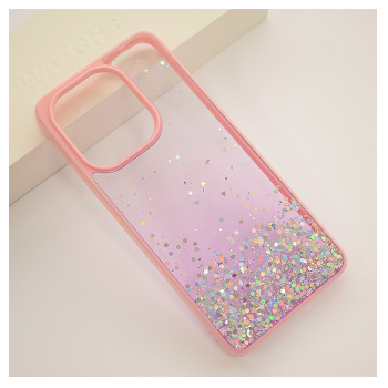 Maska Frame Glitter za Xiaomi Redmi Note 13 4G (EU) roze.