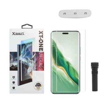 Zastitno staklo XMART UV Glue Full Cover + lampa za Honor Magic 6 Pro