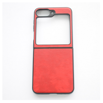 Maska Leather za Samsung Galaxy Z Flip 6/ F741B/ Z Flip 7 FE 5G/ F761B crvena