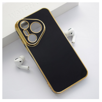 Maska Fresh Electroplated za Huawei Pura 70 crna.