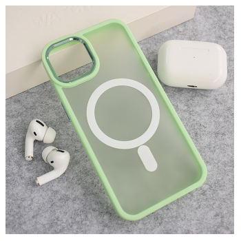 Maska Mag Case Candy Shield za iPhone 13 svetlo zelena