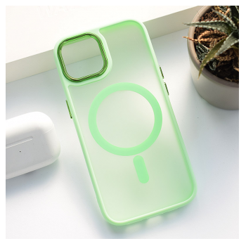 Maska Mag Case Candy Shield za iPhone 15 svetlo zelena
