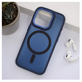 Maska Mag Case Candy Shield za iPhone 16 Pro Max tamno plava